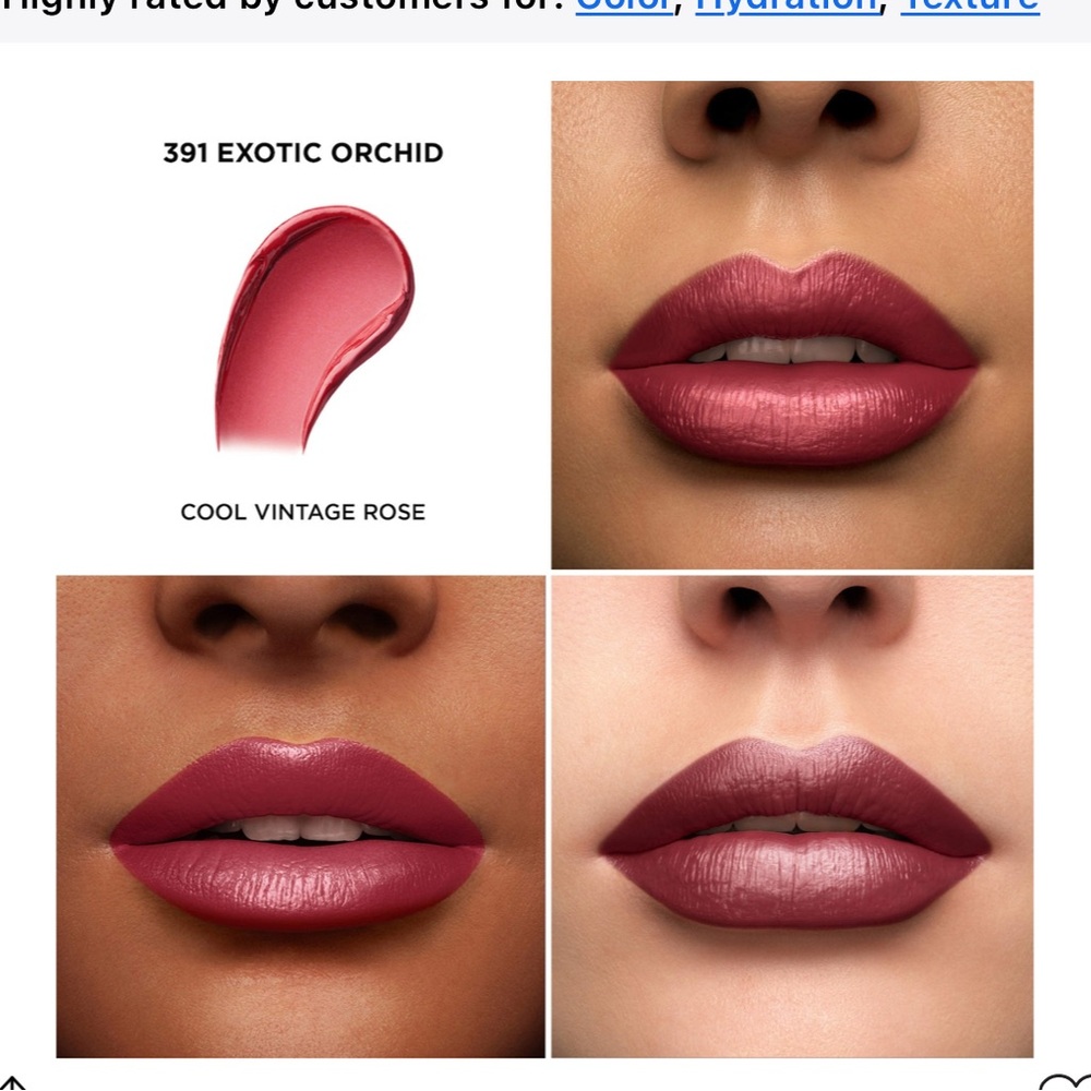 Lancôme Lipstick - Exotic Orchid ( Cool vintage Rose) - Picture 4 of 10